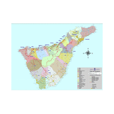 Mapa de carreteras de Tenerife 2013