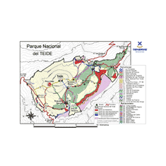 Mapa Parque Nacional del Teide