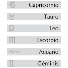 Símbolos del horóscopo