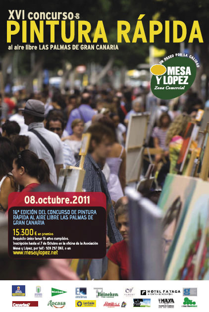 Regresa el Concurso de Pintura Rápida al aire libre de la Zona Comercial Mesa y López