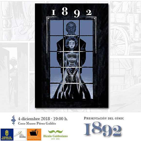 Este próximo martes 4 de diciembre, se presenta el cómic «1892», nuevo trabajo del ilustrador Alberto Hernández junto al escritor Antonio Becerra.