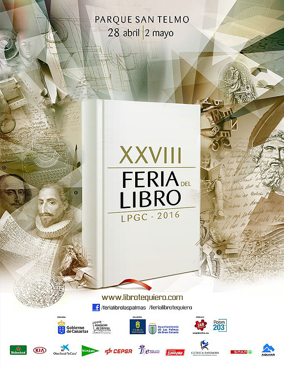 Javier Moro, Patricio Pron, Andreu Martín, Félix Sabroso, Ignacio Sánchez Cuenca, Nacho Ares y Jorge Lozano, protagonistas de la XXVIII Feria del Libro de Las Palmas de Gran Canaria