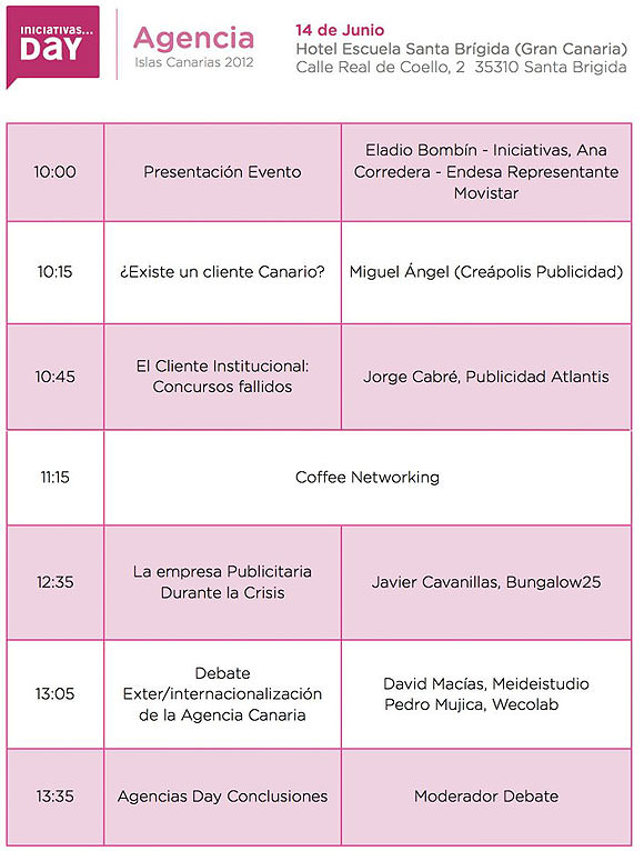Iniciativas Day Agencias, un día para las agencias de Canarias