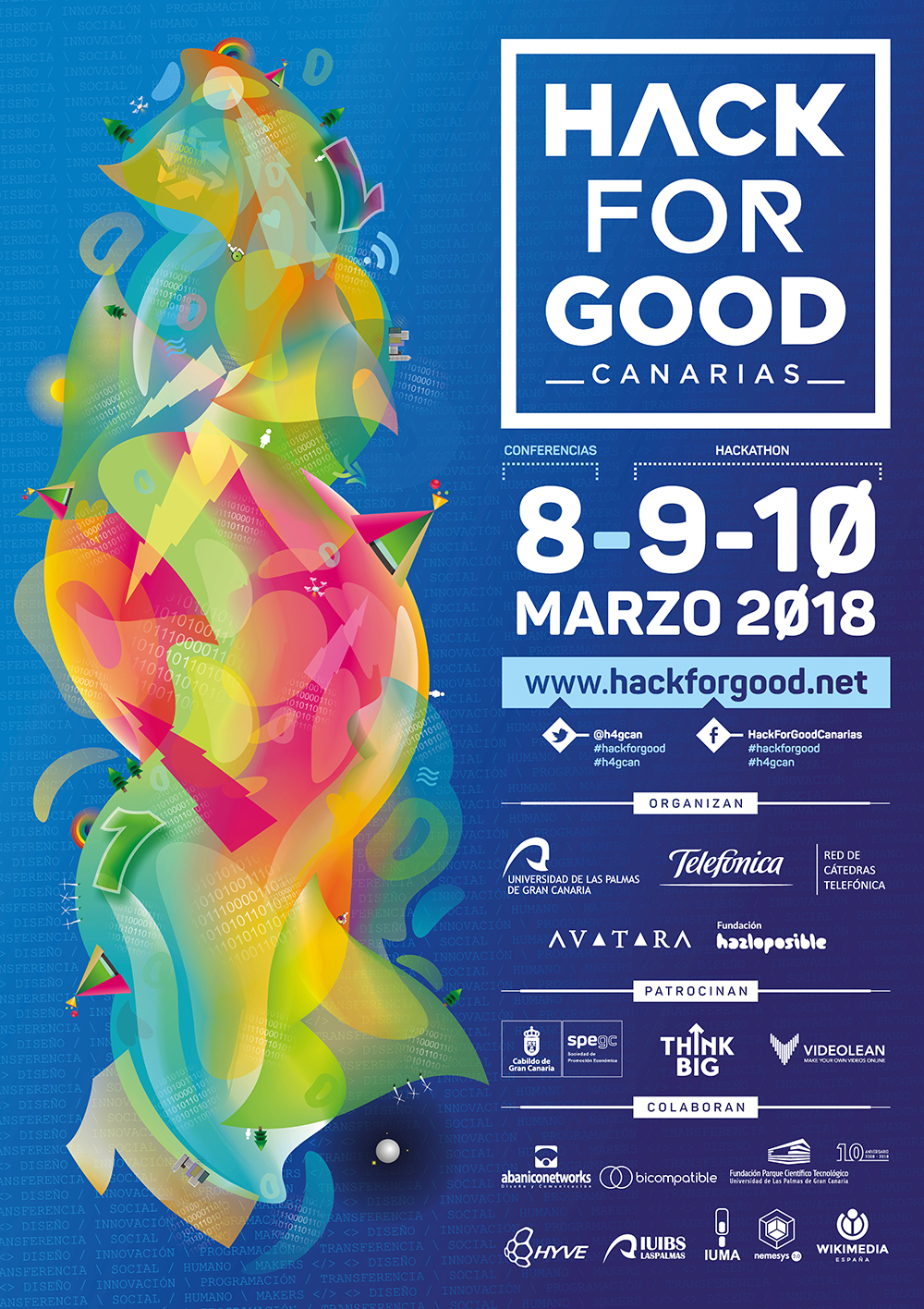 HackForGood Canarias se desarrollará los días 8, 9 y 10 de marzo en busca de soluciones tecnológicas que ayuden a mejorar el mundo