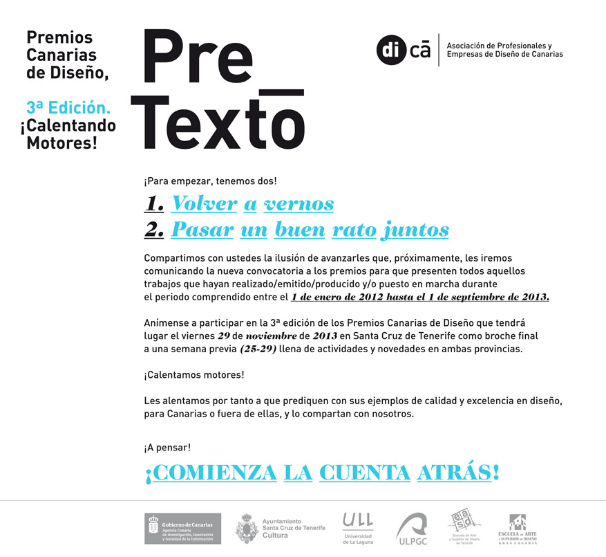 La 3ª edición de los Premios Canarias de Diseño ya tiene fecha