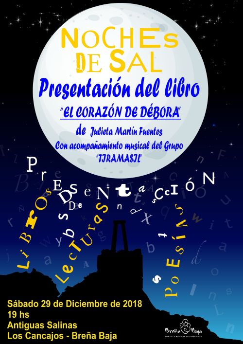 Julieta Martín presenta «El corazón de Débora» en las Noches de Sal este 29-D