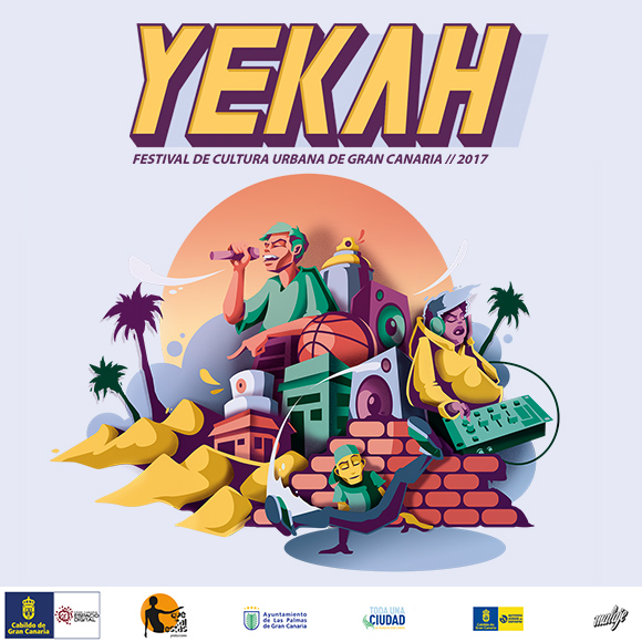 YEKAH, el Festival de Cultura Urbana de Gran Canaria, del 29 de junio al 31 de julio en Las Palmas de Gran Canaria.