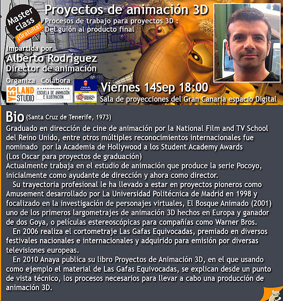 Alberto Rodríguez imparte una masterclass gratuita en Gran Canaria