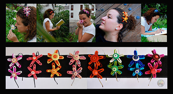 Broches, diademas, sabelinos y punto