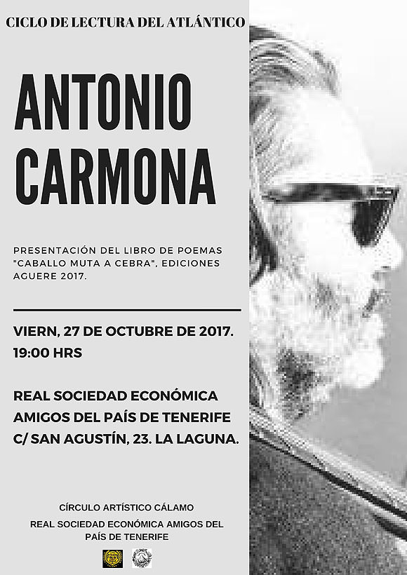 El Ciclo de Lectura del Atlántico prosigue su andadura con Antonio Carmona.