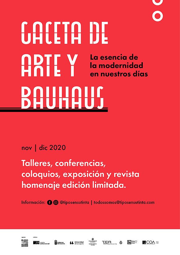 El espíritu de la vanguardia en el diseño y la tipografía revive con el proyecto «Gaceta de Arte y Bauhaus»