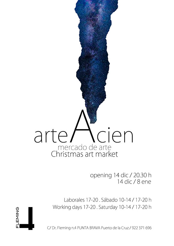 arteAcien 2018 (Mercado de Arte) en la Sala Fleming a partir del día 14 de diciembre