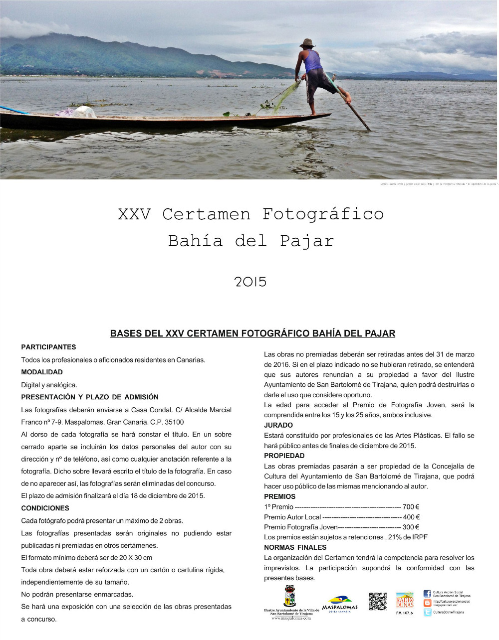 XXV Certamen fotográfico Bahía del Pajar