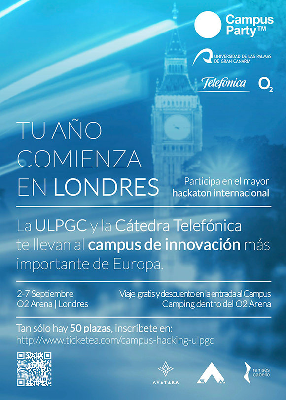 La ULPGC y Telefónica te llevan al Campus Party Europe London 2013 #CPEuropeUniv