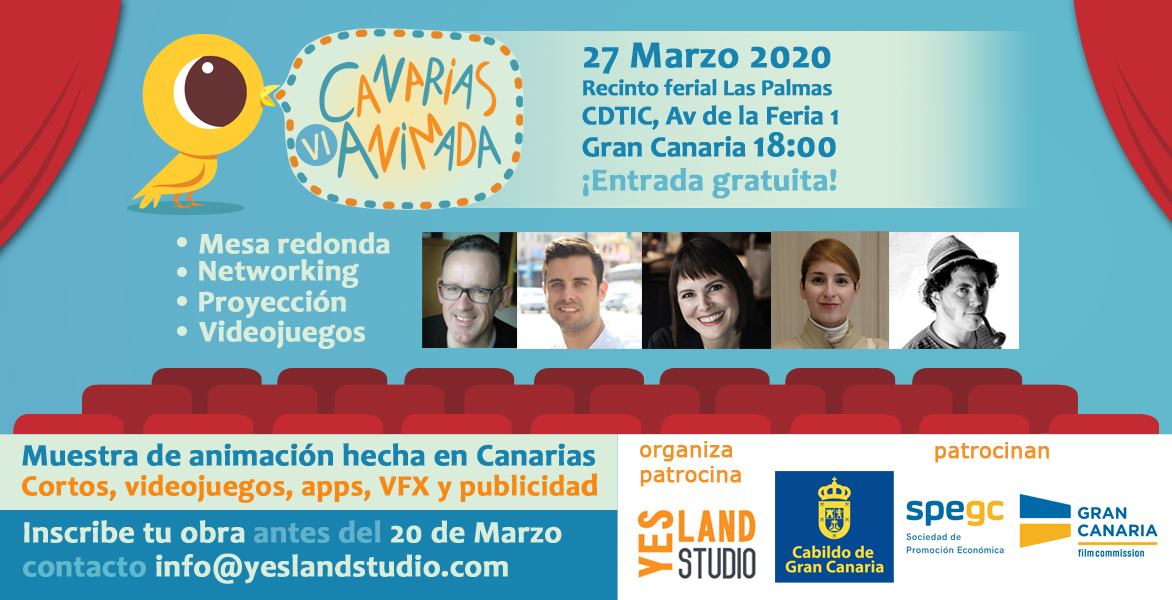 Llega la VI edición de «Canarias animada» el próximo 27 de marzo