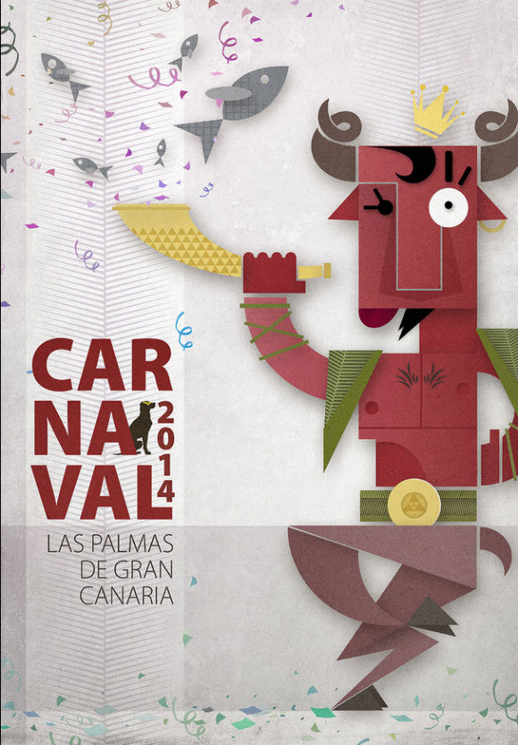 Hadas, sirenas, minotauros, princesas y sapos, entre los 7 carteles finalistas para el Carnaval del Mundo de la Fantasía 2014