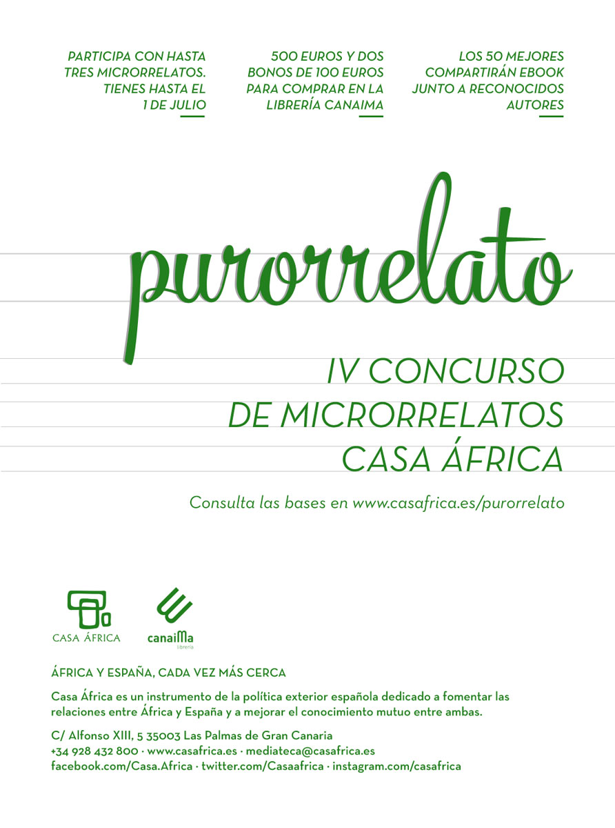 Purorrelato 2016. IV Concurso de microrrelatos de Casa África
