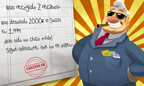 Un videojuego parodia el “Caso Bárcenas”