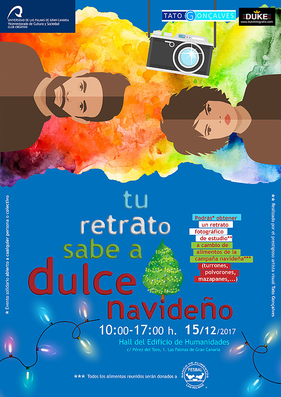 El Club Creativo de la ULPGC organiza “Tu Retrato sabe a Dulce Navideño”, a beneficio del Banco de Alimentos de Las Palmas