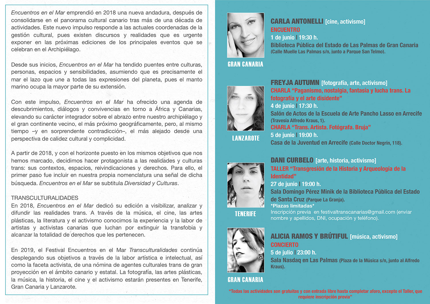 Llega la XV edición del Festival Encuentros en el Mar // CanariasCreativa.com