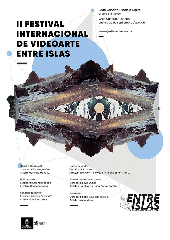 Mañana jueves 22 de septiembre a las 20.00h se presenta la segunda edición del Festival Internacional de Videoarte “Entre Islas” en Gran Canaria Espacio Digital.