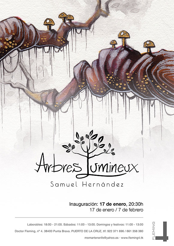 ‘Arbres Lumineux’, primera exposición individual de Samuel Hernández.