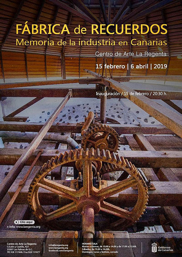 La exposición «Fábrica de recuerdos – Memoria de la industria en Canarias» recupera elementos singulares del patrimonio industrial del Archipiélago, en el Centro de Arte La Regenta