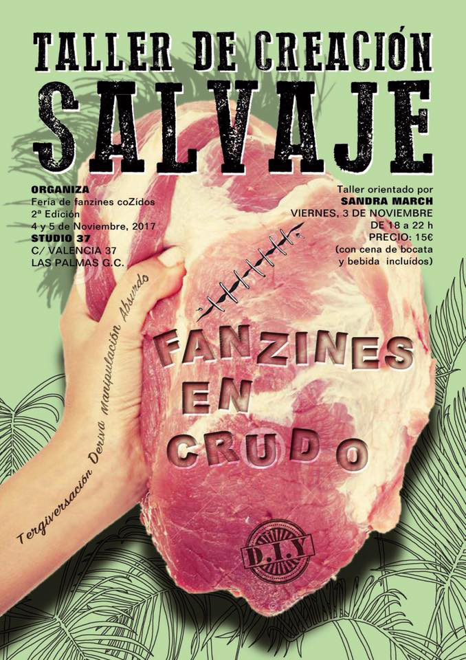 CoZidos, la feria de fanzines, acogerá en su segunda edición el “TALLER DE CREACIÓN SALVAJE” a cargo de Sandra March