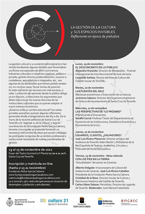 La gestión de la cultura y sus espacios invisibles.