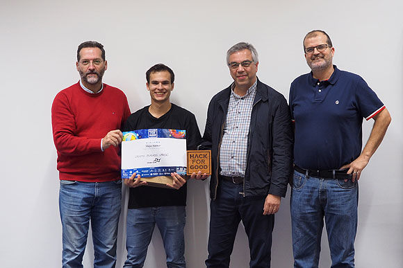 El equipo «Los terratoroides» GC002, y su plataforma aérea para detectar y dar respuesta a emergencias humanitarias, se alza con el primer premio de HackForGood Canarias 2019 // CanariasCreativa.com