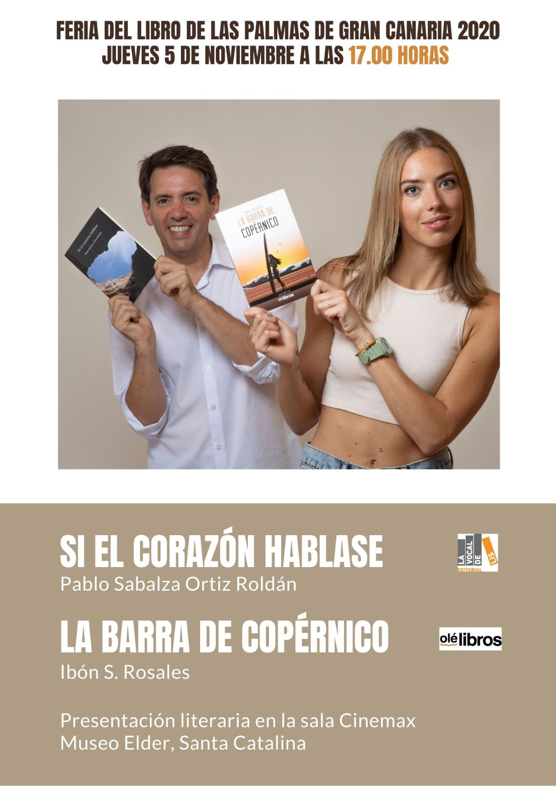 Doble presentación de poesía en la Feria del libro de Las Palmas: «Si el corazón hablase» y «La barra de Copérnico» // CanariasCreativa.com