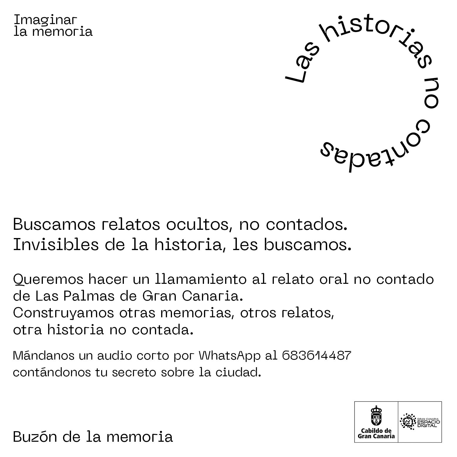 El proyecto «Imaginar la memoria» llama a recuperar la memoria oral y visual de Las Palmas de Gran Canaria a través de diversos llamamientos a la participación ciudadana.
