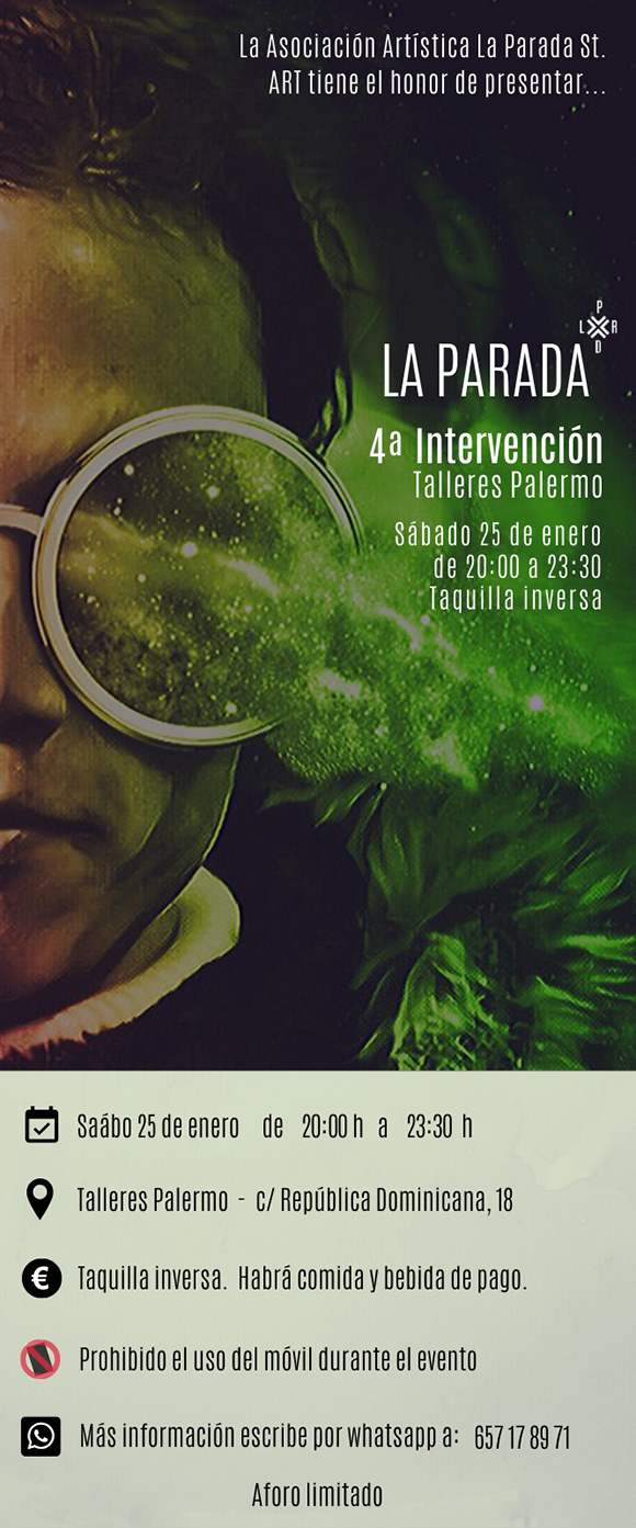 4° Intervención de «La Parada», mañana sábado 25 de enero en Talleres Palermo