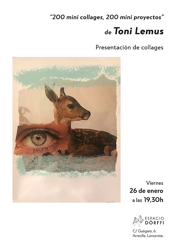 Toni Lemus presenta su última serie de collages en Espacio Dörffi