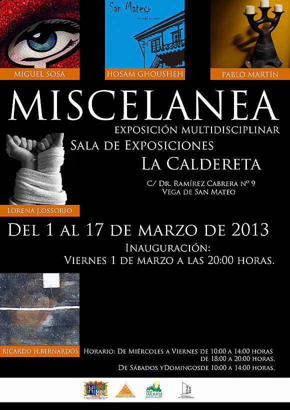 Miscelánea: exposición multidisciplinar en la Vega de San Mateo (GC)