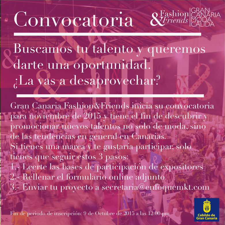 Gran Canaria Fashion & Friends inicia su convocatoria 2015