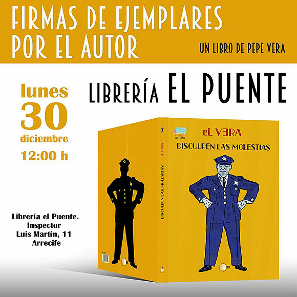 El artista multidisclinar Pepe Vera «El Vera» presenta este lunes 30 de diciembre su «Disculpen las molestias» en Arrecife de Lanzarote