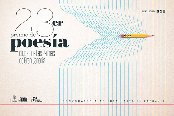 Convocado el 23er Premio de Poesía Ciudad de Las Palmas de Gran Canaria.