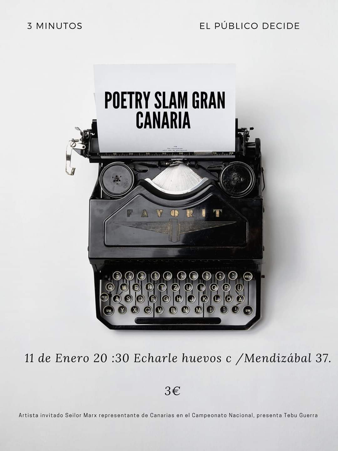 El evento «Poetry Slam» regresa mañana a Gran Canaria