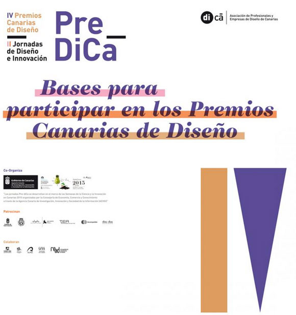 El miércoles 7, pistoletazo de salida a la 4ª edición de los Premios Canarias de Diseño