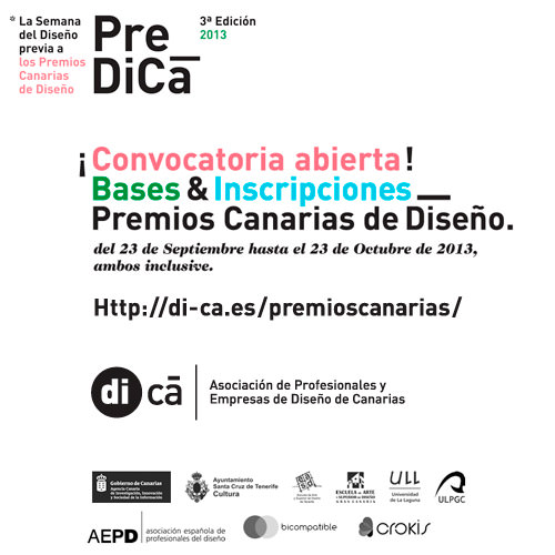 Los Premios Canarias de Diseño convocan su 3a edición, con la apertura de inscripción de piezas