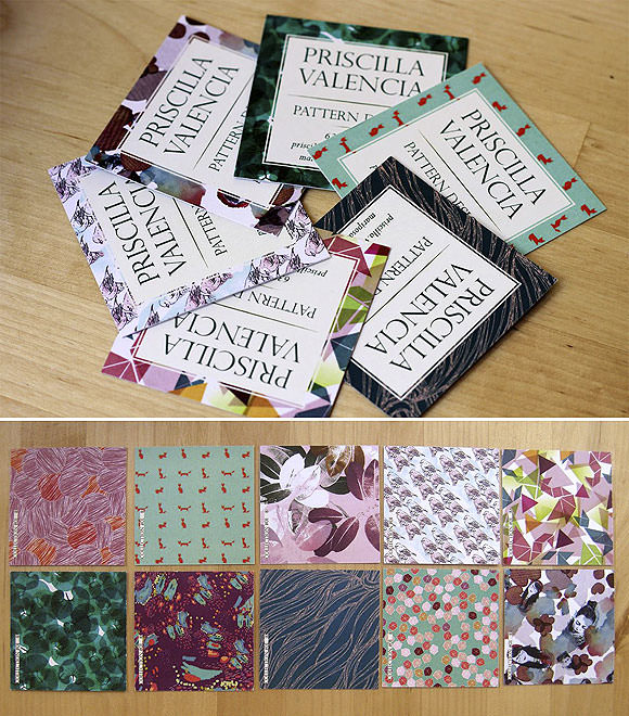 Mariposas en la cabeza y patrones en el textil