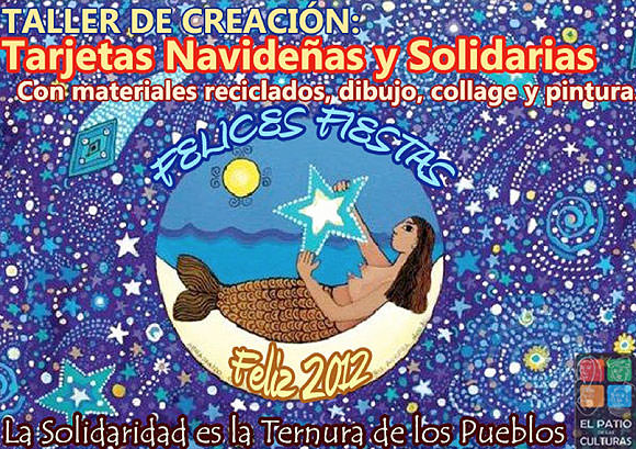 Taller de creación de tarjetas solidarias y navideñas.