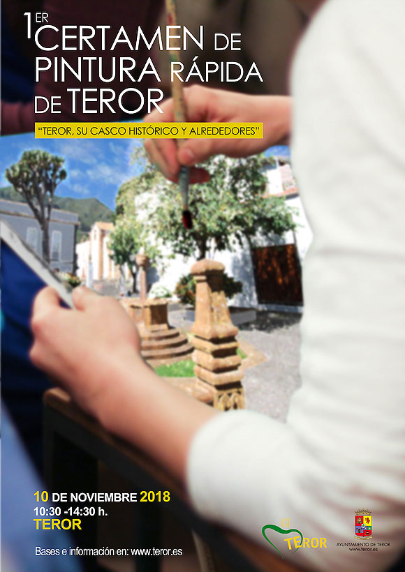 Teror (Gran Canaria) celebra su primer Certamen de Pintura Rápida el 10 de noviembre