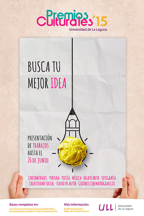 El plazo de presentación a los premios culturales de la Universidad de La Laguna finaliza este mes de junio