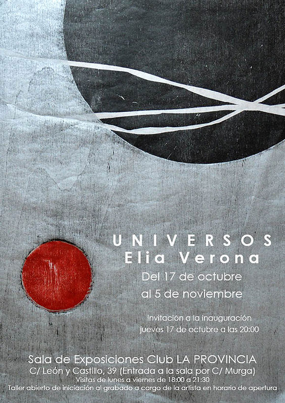 Elia Verona expone sus «Universos» en el Club La Provincia